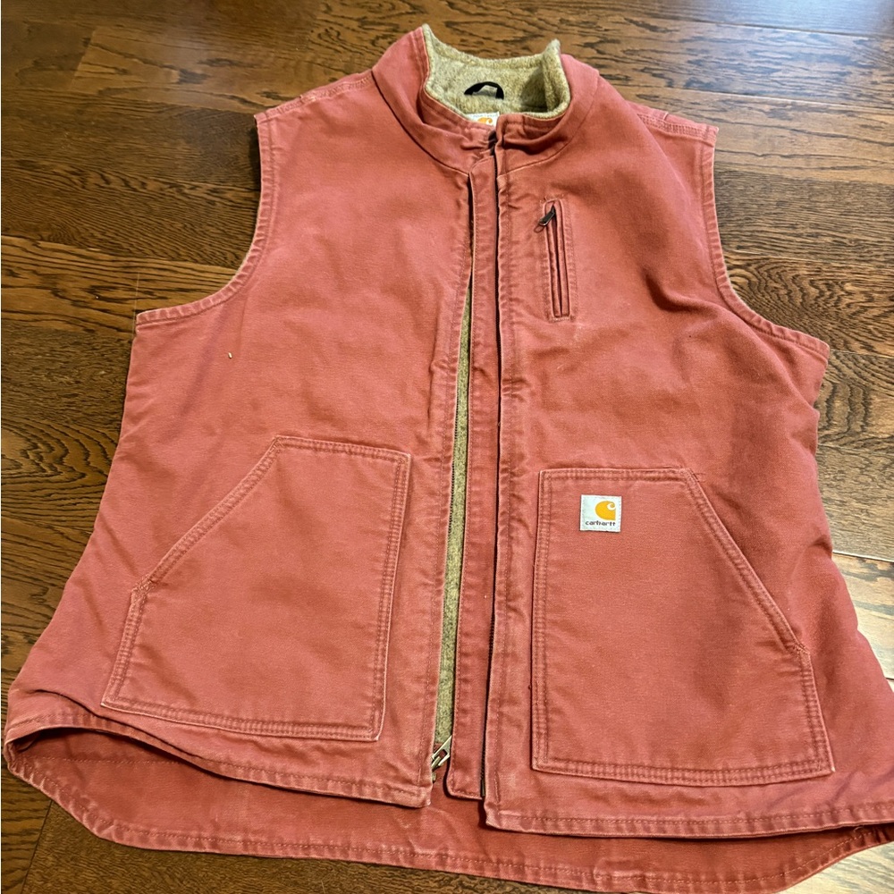 SOLD: RARE PINK Carhartt Fleece Vest